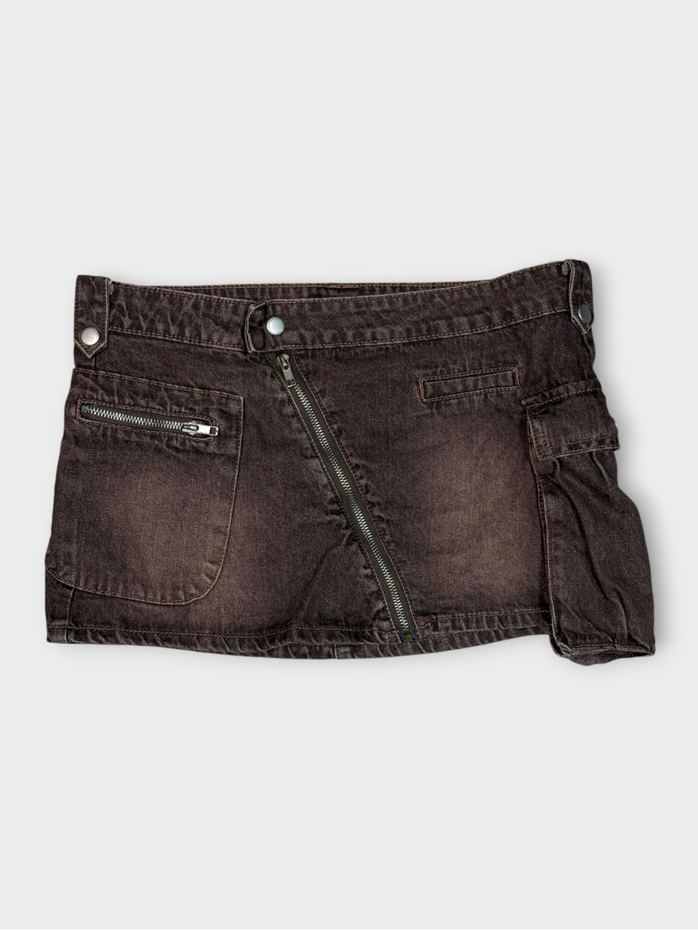 Brown Cargo Mini Skirt | Vintage